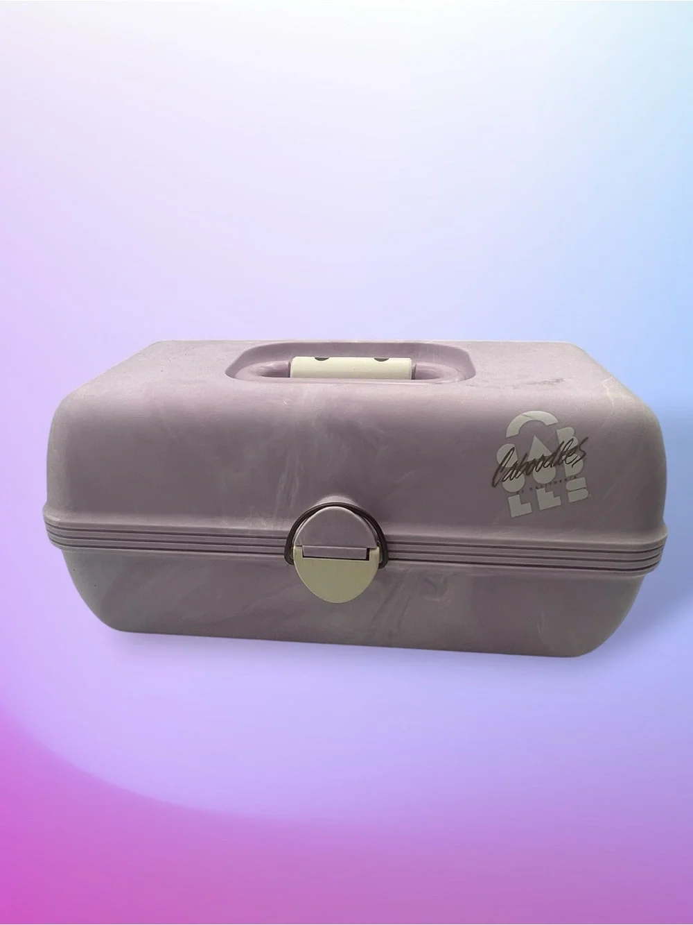 Vintage 90s Caboodles Lavender Makeup Case Retro Cosmetic Organizer